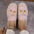 thumbnail image 5 of YOUYEDIAN Loafers for Women Round Toe Versatile Platform Comfy Lace-up Deco Fashion Flats Casual Slip On Soft Walking Shoes, 5 of 5