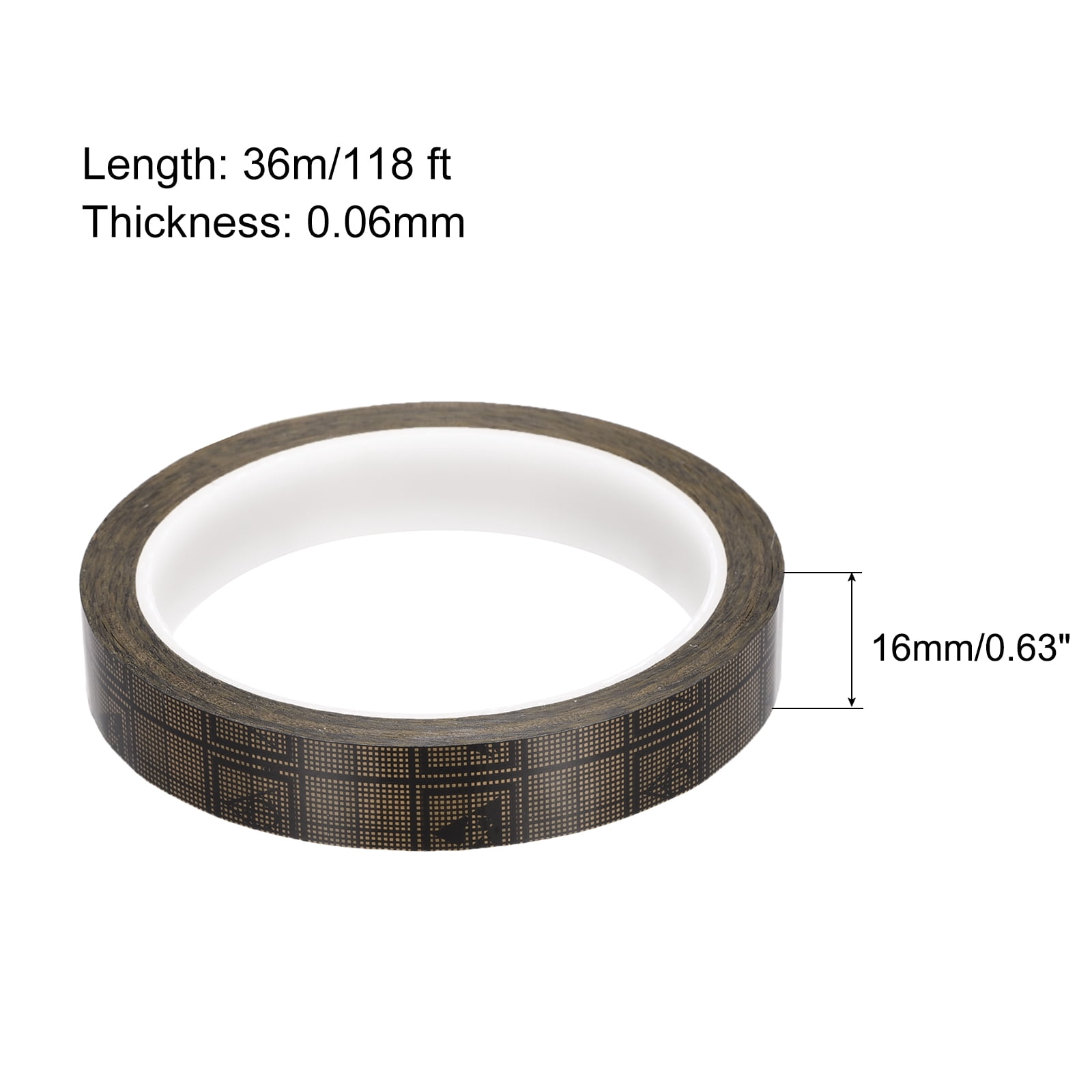 Unique Bargains Adhesive Grid ESD Antistatic Shielding Tape for Electronics Brown 0.63"