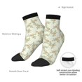 thumbnail image 6 of Fuzoiu Rose Print Adult Socks, Crew Moisture-wicking Socks, Unisex Cushion Crew Socks,Casual Sports Ankle Socks, 6 of 7