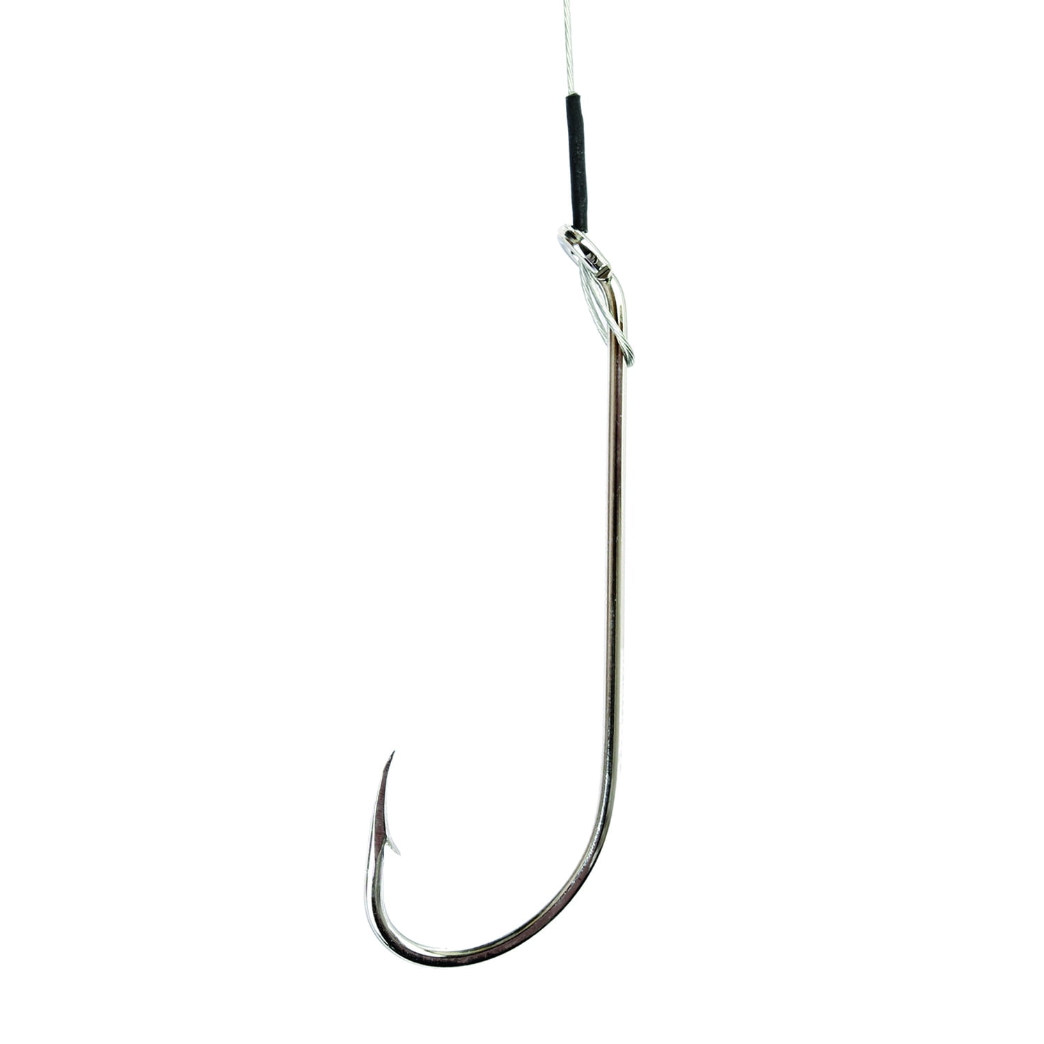 (3 pack) Eagle Claw 422NWH-4/0 Nylawire O'Shaughnessy Hook, Nickel, Size 4/0