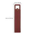 thumbnail image 3 of ADDHAT Beverage Bottle Carrier Leather Wine Packaging Bag Brown 1Pack 41x9Cm, 3 of 5