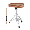 thumbnail image 1 of "Professional Adjustable Drum Throne with Ergonomic Design, High-Density Foam Seat, Non-Slip Rubber Feet, and Maple Wood Drumsticks for Adult Drummers and Beginners", 1 of 7