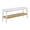 White Entryway Bench, variant on Alaterre Furniture Calais 48 Inch Entryway Bench with Storage Shelf, White