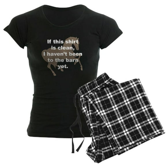 CafePress - Cutout Horse Wh3 - Women's Dark Pajamas