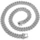 thumbnail image 1 of Cadena cubana para hombre de 13 mm, collar chapado en oro y plata, cadena con diamantes, 1 of 4