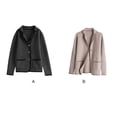 thumbnail image 4 of Guardurnaity Cárdigan de invierno para mujer, reemplazo de moda portátil, abrigo térmico cálido para mantener el hogar y la oficina, abrigo de punto para Prendas para la parte del cuerpo S Marrón Guardurnaity AP013160-06, 4 of 6