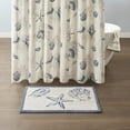 thumbnail image 3 of 510 Design Bayside 100% Cotton Tufted Non-Slip Absorbent Ultra Soft Seashells Beach Style Bath Mat Bathroom Rugs 21X34 Inches Blue, 3 of 4
