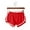 Red, variant on SHOPESSA Booty Fold Over/Regular Shorts Dance Yoga nice Exercise Dolphin Shorts