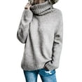 thumbnail image 1 of Sherrylily Fall Winter Women Sweaters Casual Turtleneck Long Sleeve Soft Knitted Pullover, 1 of 2