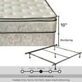 JINNA Medium Plush Pillowtop Innerspring Mattress and 8" Wood Box