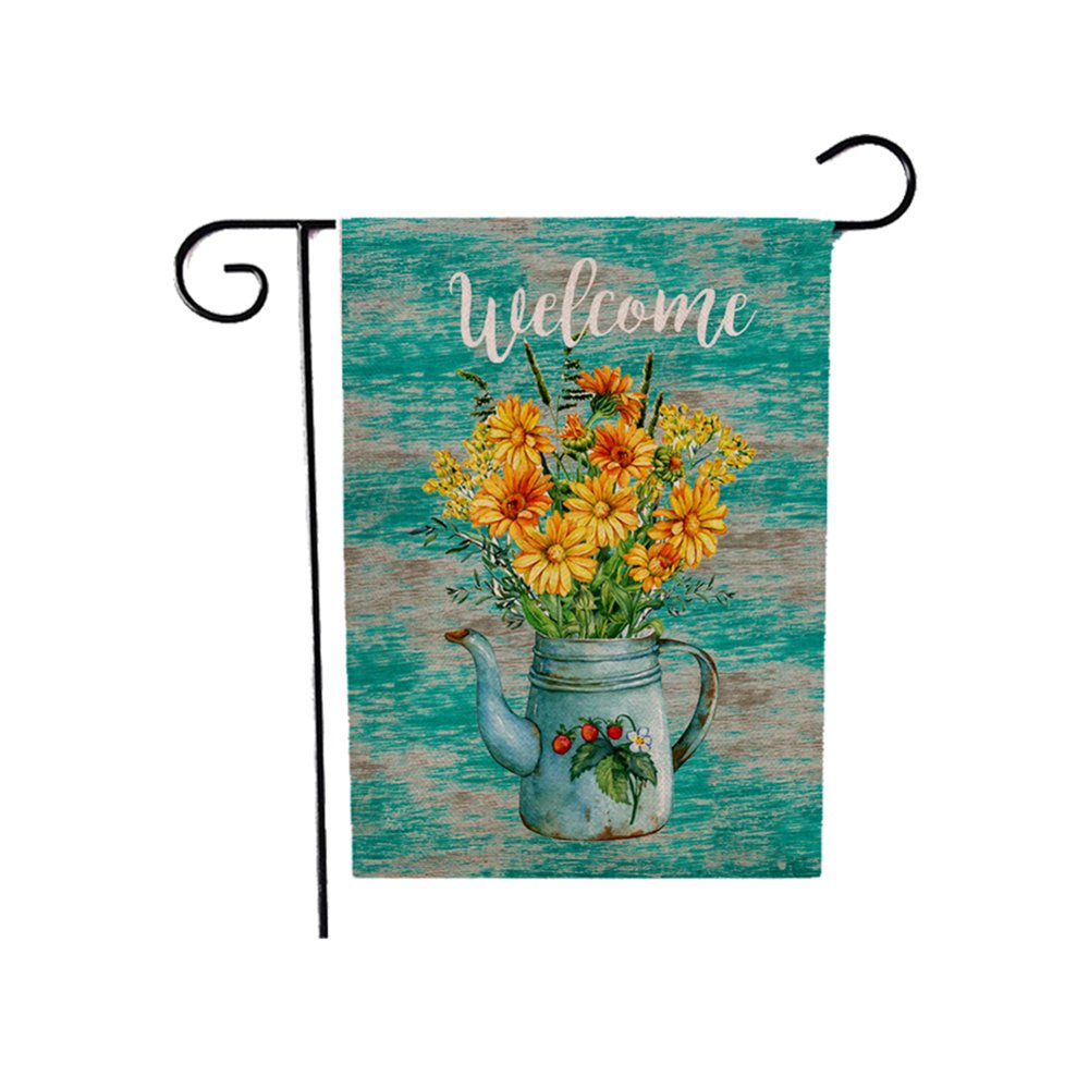 Topcobe Double Sided Garden Flag, Garden Outdoor Yard Flags for Summer