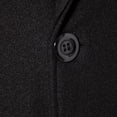 thumbnail image 5 of Fgnfyis Mens Jackets Autumn Winter Wool Blend Long Coat Solid Color Thicken Overcoat Men’S Trench Coat Mid Length Warm Mens Coats Black L, 5 of 6