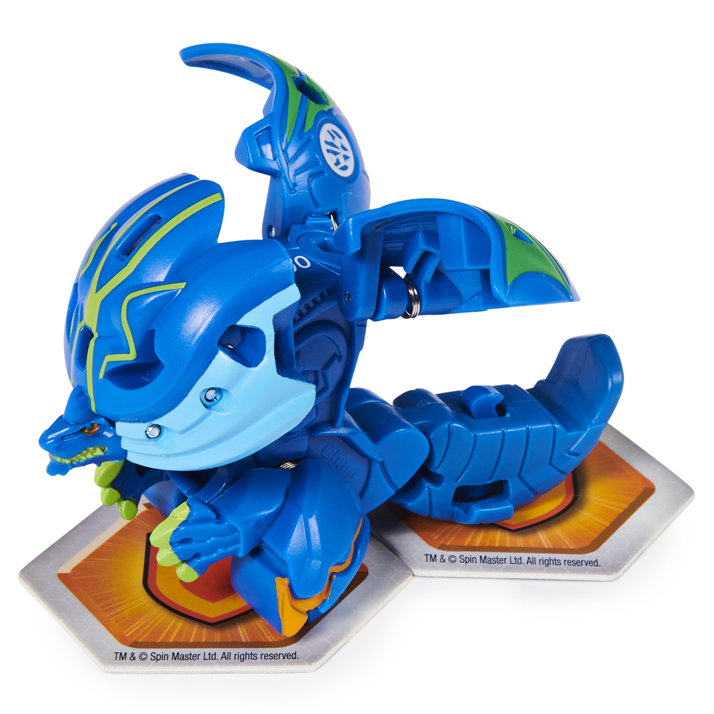 Bakugan Armored Alliance Blue Baku-Clip w/ Hydorous x Batrix Figure & Card  - NEW