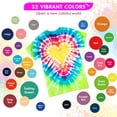 thumbnail image 4 of Kit Tie Dye HTVRONT 32 colores vibrantes con botellas precargadas, 4 of 6