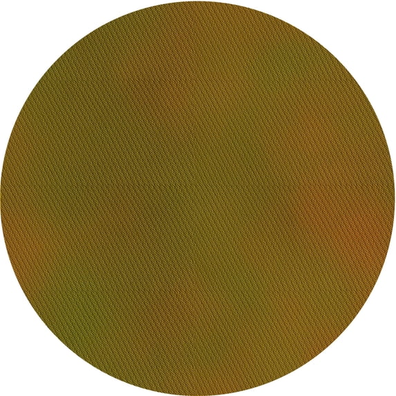 Ahgly Company Indoor Round Patterned Dark Bronze Brown Area Rugs, 3' Round