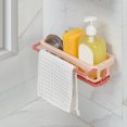 thumbnail image 1 of PENGXIANG Wall-mounted Draining Rack with Storage Rack Lightweight Easy Installation Rack for Kitchen Bathroom Sink - White, 1 of 4