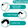 thumbnail image 3 of BuggyGear Stroller Heart Hook - Silver Aluminum/Black Foam, 3 of 10