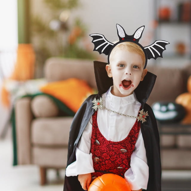 Fiudx Diadema de Murciélago con Sombrero de Bruja, Accesorio para Fiesta de Halloween, Diseño Divertido y Peculiar, Versátil para Todas Las Edades, Toque Final Espeluznante para Disfraz, Ajuste Cómod
