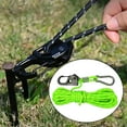 thumbnail image 3 of 4mm Tent Guy Rope Durable Tent Tie Downs Rope Hanger Portable Multipurpose Guide Green, 3 of 8