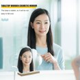 thumbnail image 6 of LEORX Creative Irregular Vanity Mirror Wood Desktop Mirror Women Makeup Mirror, 6 of 8