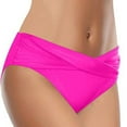 thumbnail image 3 of WMTBSRSW Bathing Suit Bottoms for Women Summer Crisscross Ruched High Waisted Bikini Bottom Tummy Control Swimsuit Athletic Swimwear, 3 of 3
