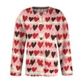thumbnail image 4 of Valentine's Day Cardigans for Women Love Heart Graphic Y2K Button Open Front Sweaters Valentines Day Outfits, 4 of 6