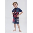 thumbnail image 2 of Set de baño Marvel Spider-Man Miles Morales Rash Guard Black 7-8, 2 of 5