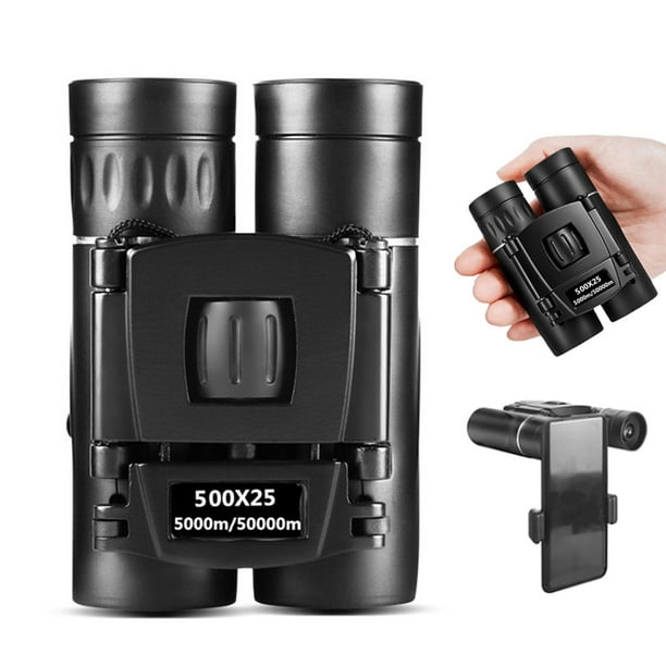 Telescopio plegable para exteriores de 5000M/50000M con bolsa, es profesionales impermeables para observación de aves para Binoculares+clip CUTICAT telescopio binoculares