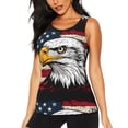 thumbnail image 1 of Fotbe American Bald Eagle Blusas Sin Mangas para Mujer – Estilo Casual, Corte Suelto, Slim-Fit, Cuello Redondo Deportivo, Tops de Verano para Gimnasio y Yoga-Medium, 1 of 7