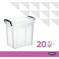 thumbnail image 4 of Superio Clear Storage Bin with Lid- Plastic Box for Home, 20 Quarts, 4 of 6