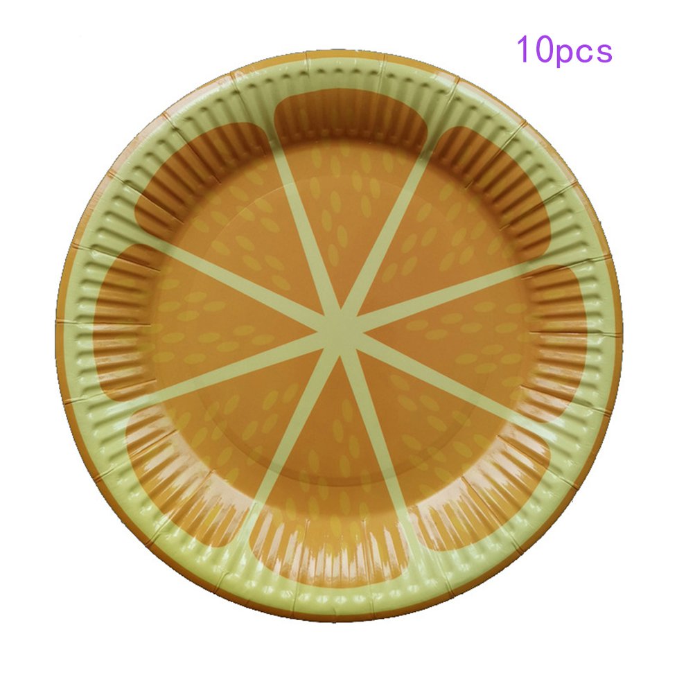 2 PACKS Disposable Paper Plate Fruit Cake Plate Barbecue Handmade