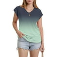 thumbnail image 6 of Tops for Women 2026 Womens V Neck Tops Womens Tee Shirt Tops Short Sleeve Cute Tops Tops, 6 of 8
