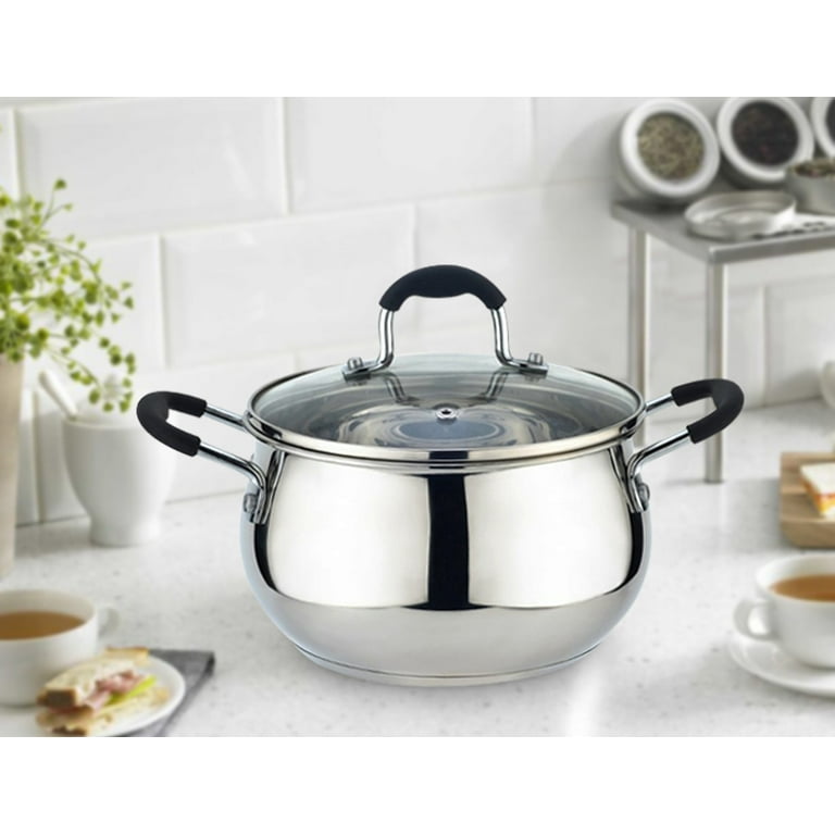 Kitchen Sense Stainless Steel Sauce Pot with Vented Lid 
