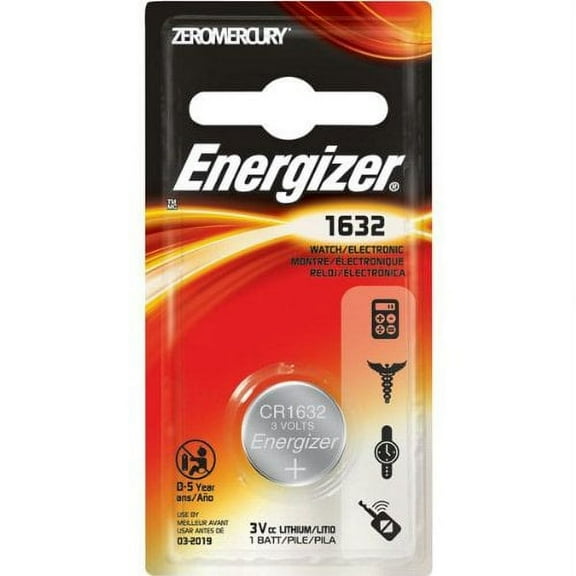 ENERGIZER ECR1632BP / 1 Pk, 3V, Watch/Electronic Battery