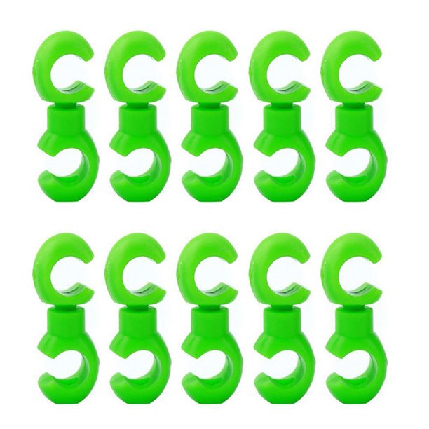 Toystoory 10 piezas Clips de cable de freno Abrazaderas de línea de plástico Guía de manguera universal Ciclismo Verde