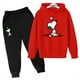thumbnail image 3 of Sudadera con capucha y pantalones de dibujos animados para niños y niñas, abrigo de Snoopy para primavera, otoño e invierno, regalos de vacaciones, 3 of 5