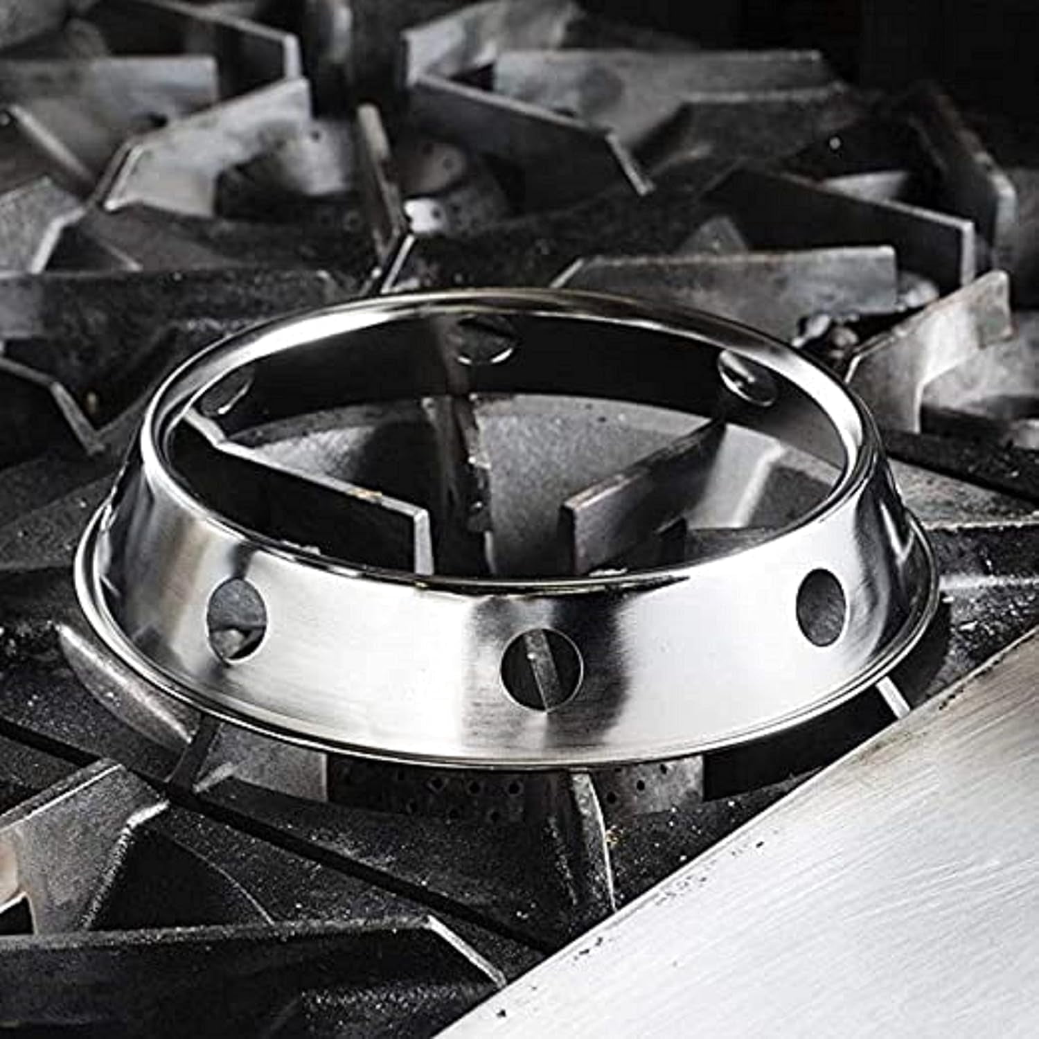 TrueCraftware– Wok Ring/Rack for Gas Stove 8-1/4" Diameter Top Rim and 10" Diameter Bottom Rim- Reversible Size Wok Stand Suitable for Most Woks Potholders for Kitchens