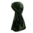 thumbnail image 2 of Kalauyu Mens Hip-hop Headcarf Headwrap Back Durag Headwrap Hat with Smooth Fabric One Size Fits Most, 2 of 4