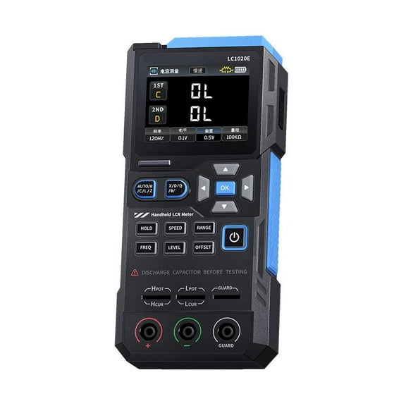 LC1020E High Precision Digital Bridge Tester Resistance Capacitance Inductance Electronic Component Measurement -Black