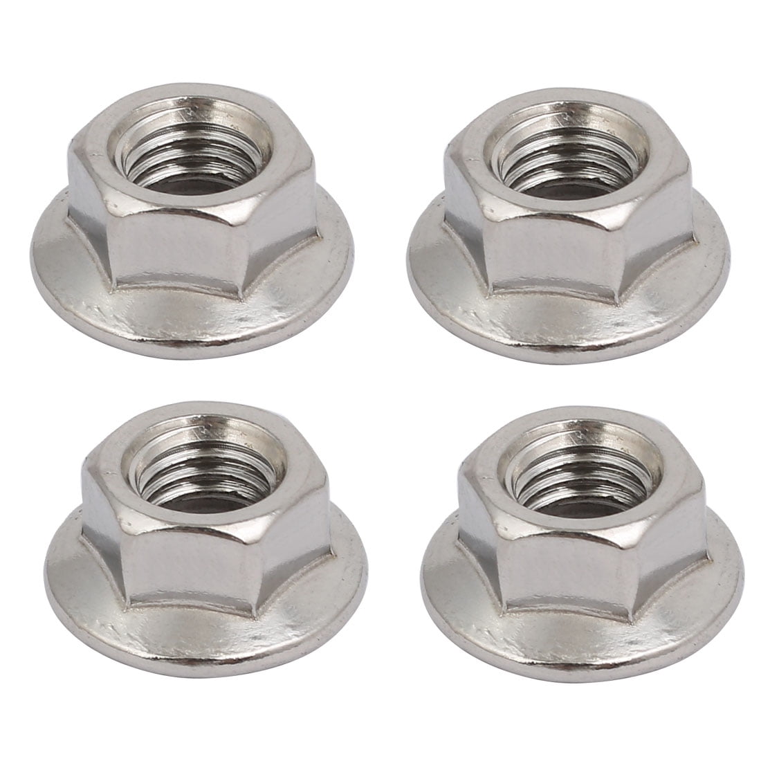 4pcs M10 x 1.25 mm Pitch Stainless Steel Right Hand Thread Hex Nut Metric 