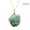 Green, variant on Women Fashion Gemstone Crystal Quartz Stone Natural Fluorite Pendant Necklace-White