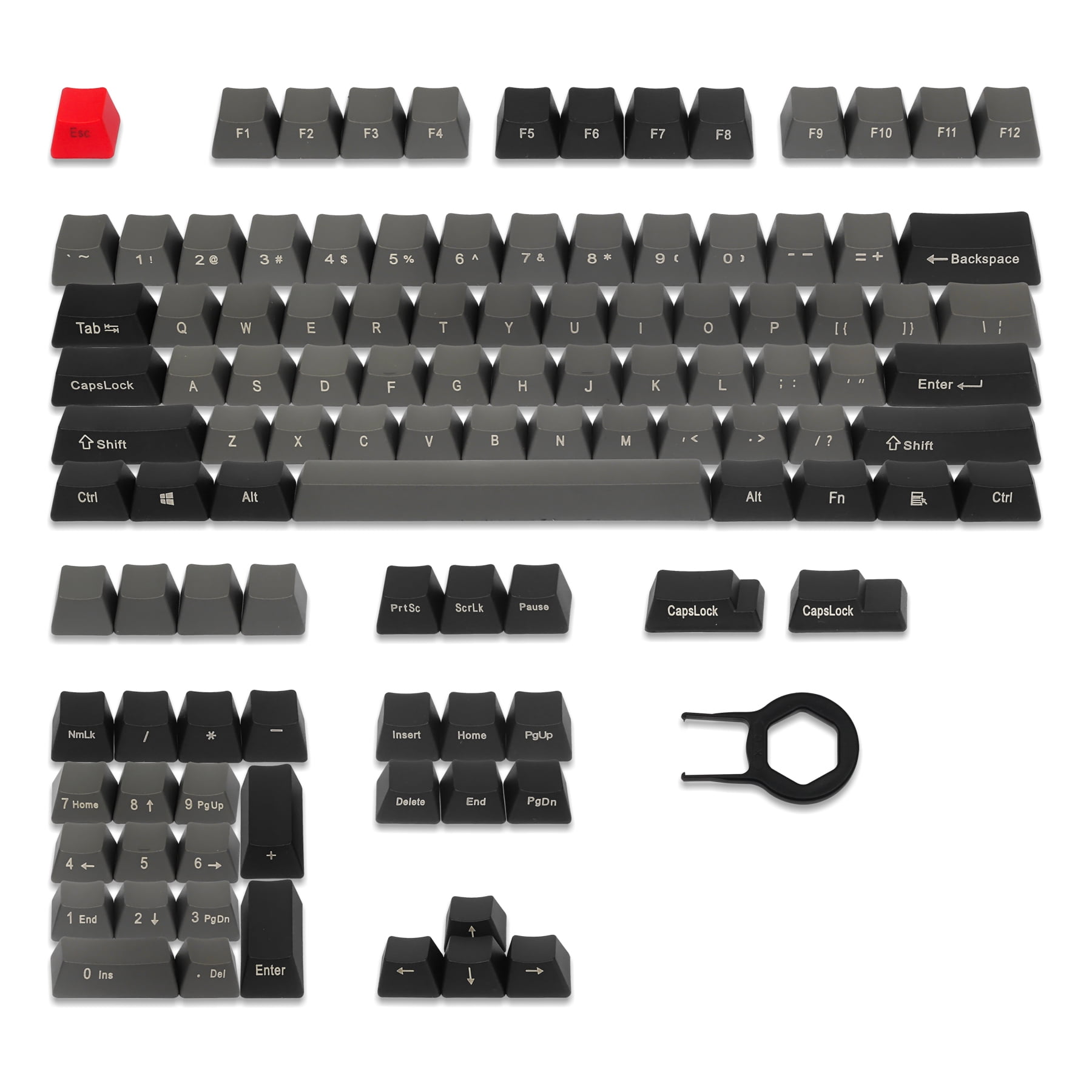 Hyssop PBT Keycaps Side Print Keycaps OEM Profile Cherry MX for 108/104/87/61 MX Switches Mechanical Keyboard