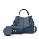 thumbnail image 3 of Bolso de mano de cuero Vintage para mujer, conjunto de 3 piezas, bolso de hombro inclinado, monedero de moda, bolso de gran capacidad, 3 of 5