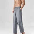 thumbnail image 2 of Eagokdc Stretch Pants for Men Casual Summer Loose Exercise Drawstring Jogging Big And Tall Pant With Pockets Size S-4XL, 2 of 7