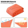 thumbnail image 3 of Yescom 13x10Ft 97% UV Block Rectangle Sun Shade Sail Outdoor Patio Pool Garden Yard Lawn Carport Net Bright Orange, 3 of 11
