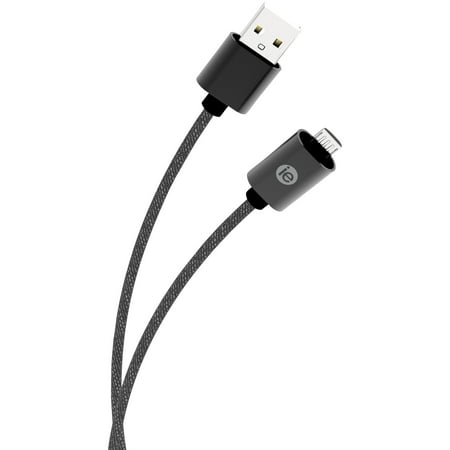 UPC: 0758302166640 | Iessentials Ien-bc6m-bk & Sync Braided Micro To Cable  6ft (black)
