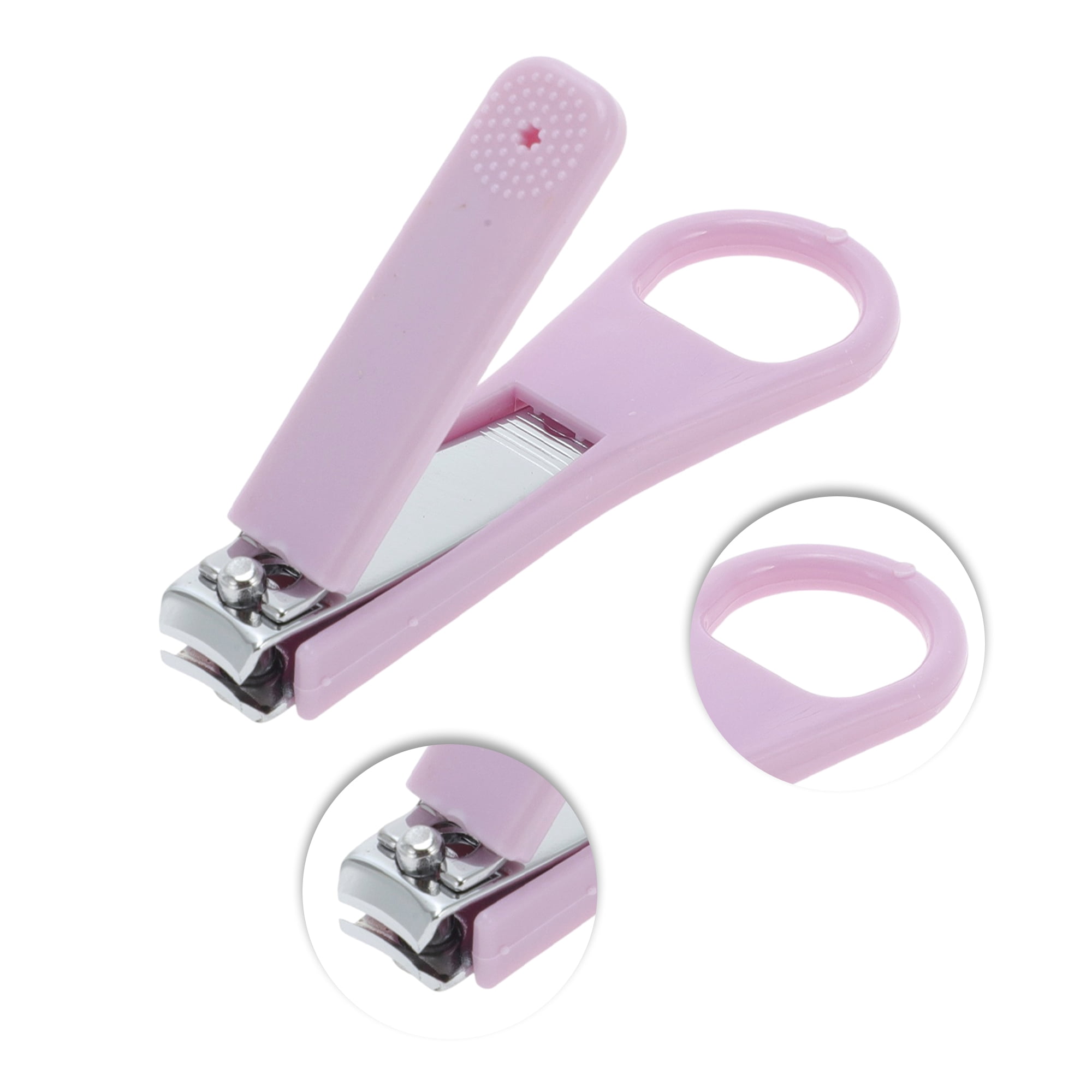 Unique Bargains Ergonomic Design Hangable Nail Clipper for Women and Men Purple