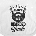 thumbnail image 4 of Inktastic I Love My Bearded Uncle Boys or Girls Baby Bib, 4 of 4