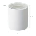thumbnail image 6 of Yamazaki Home  Ceramic Canister - Two Sizes, Ceramic, Large, 2.1 cups, 500 milliliters - L 4.13 x W 4.13 x H  4.72 inches White, 6 of 6