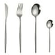 thumbnail image 1 of 4PCS Juego de cubiertos de acero inoxidable - Oro Diseño Europeo - Steak Tenedor Cuchara Cocina Comedor, 1 of 4